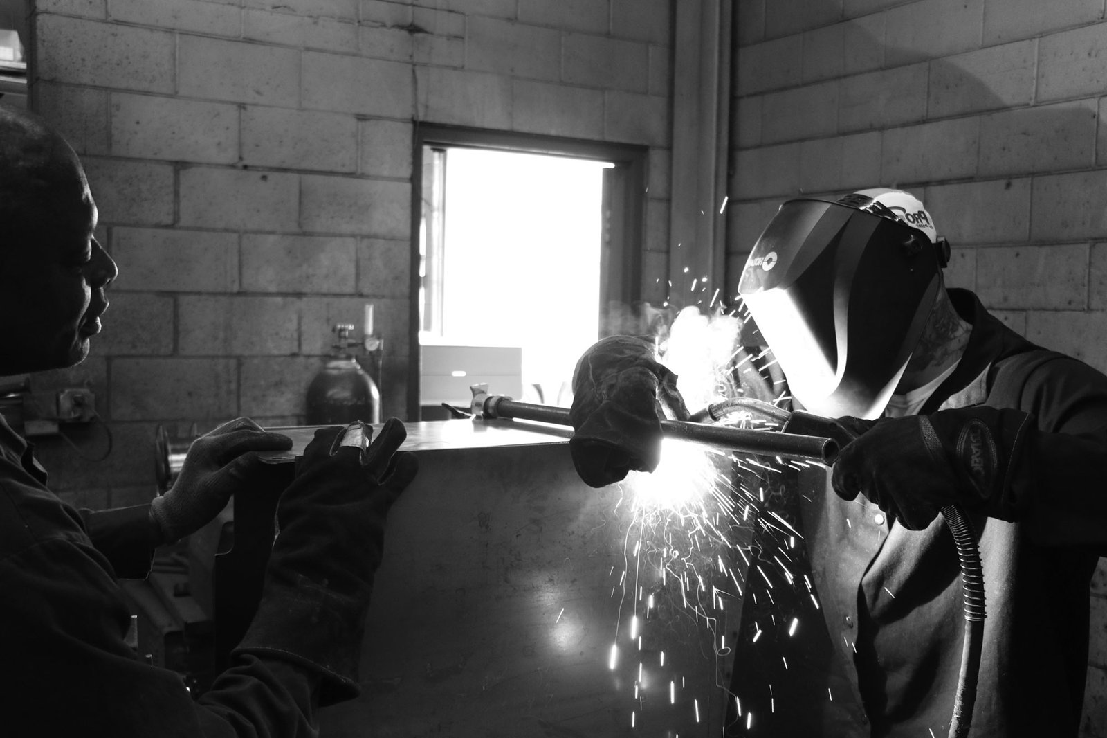 Precision CNC plasma cutting machine in operation